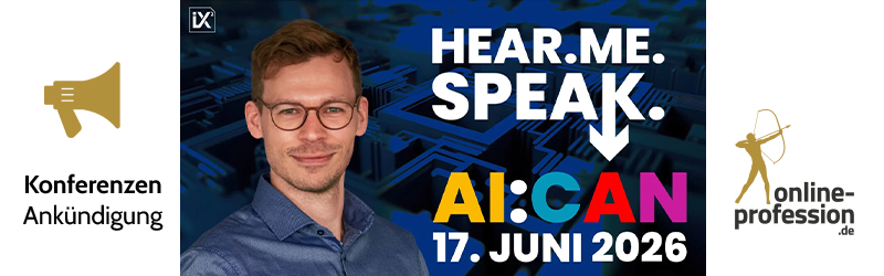 Online-Profession auf der AI:CAN